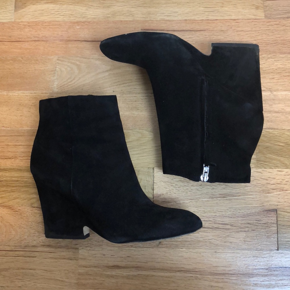 Black Suede Sam Edelman booties